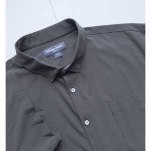 Mizzen+Main Leeward Performance Classic Fit Short Sleeve Button Down Shirt 3XL